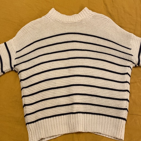 Alex Mill Button-Back Crewneck Sweater in Stripe - Picture 5 of 11
